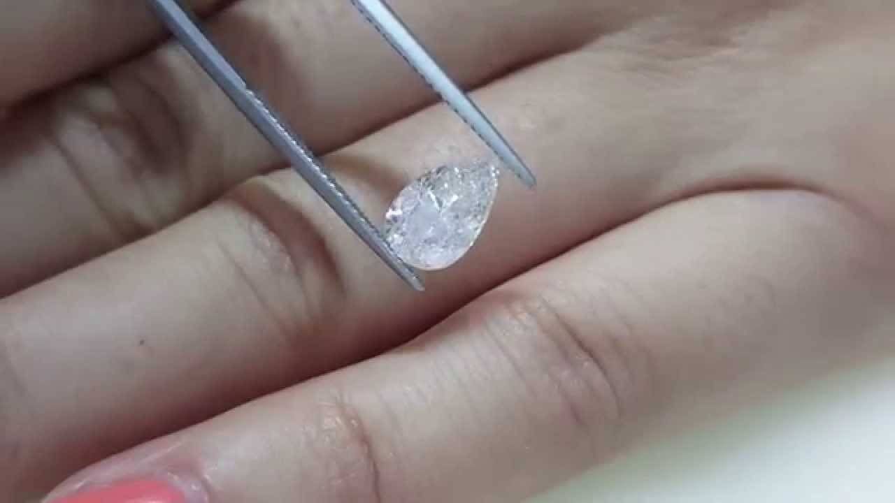 1.56 Carat Pear Shape E Si1 Authentic Diamond For Proposal Ring For  (View 3 of 15)