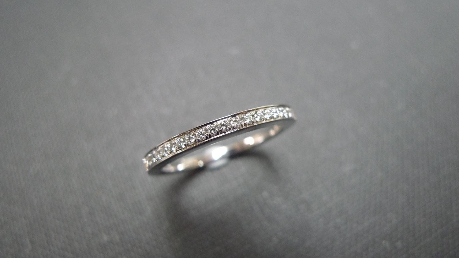 1.5mm Diamond Wedding Band In Platinum Diamond Wedding Ring Throughout  (View 9 of 15)