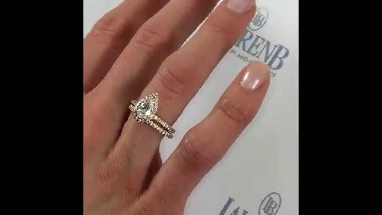 1 Carat Pear Shape Diamond Engagement Ring In Rose Gold – Youtube Within Pear Shaped 2 Carat Engagement Rings (View 5 of 15)