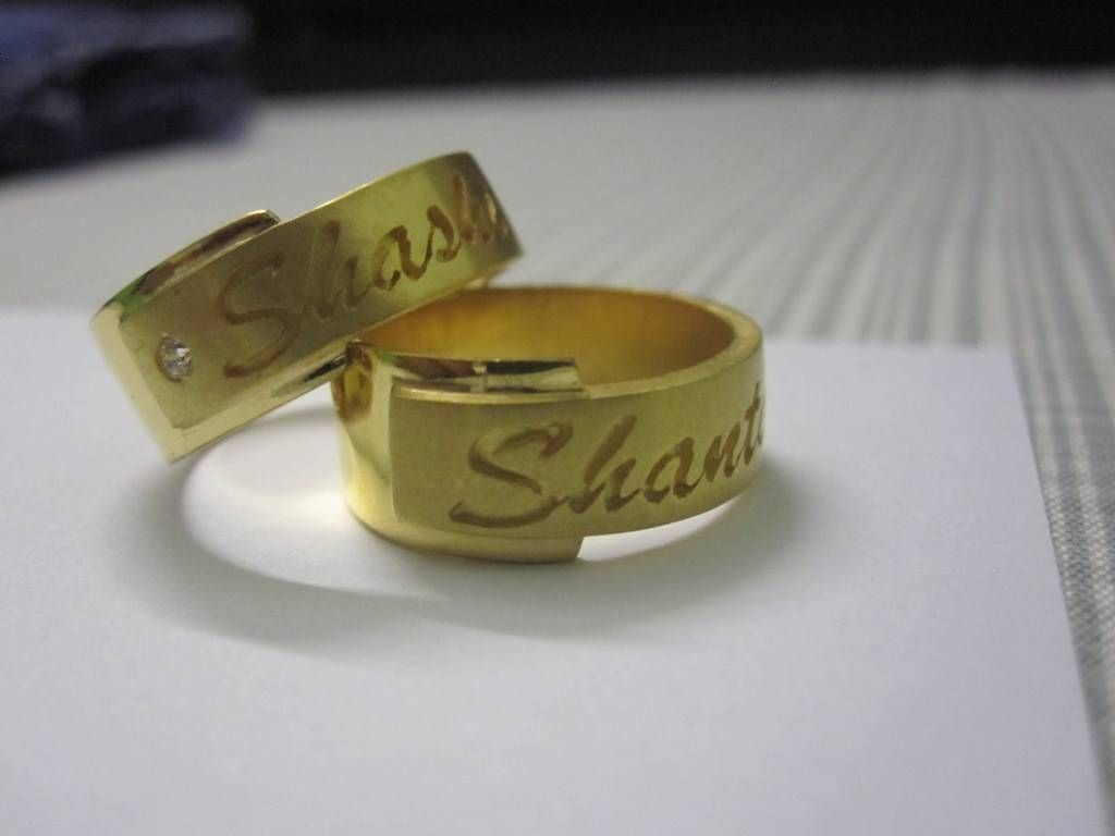31 Most Amazing Rings With Names Engraved | Eternity Jewelry Throughout Wedding Rings With Name Engraved (View 6 of 15)