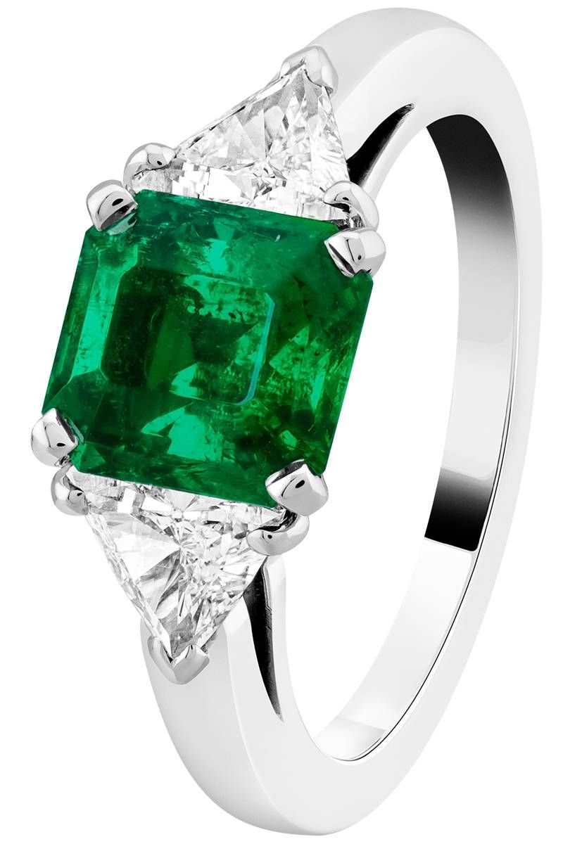 39 Unique Emerald Engagement Rings – Beautiful Green Emerald Intended For Engagement Rings With Emerald (Photo 15 of 15)