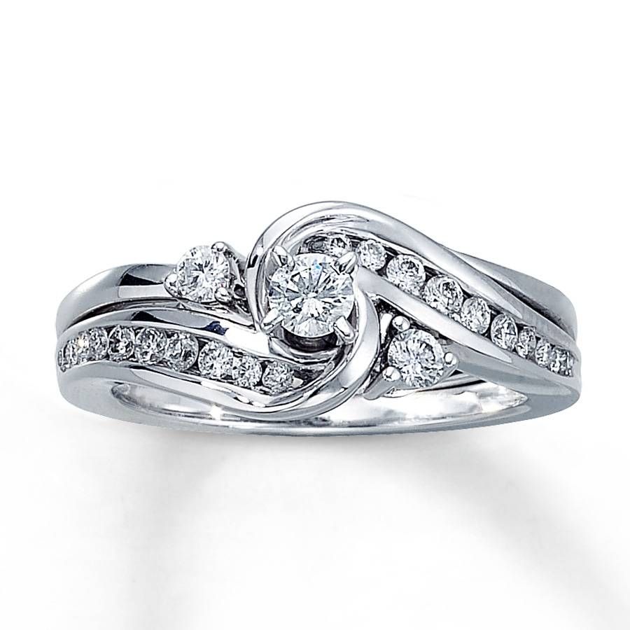 51 Kay Jewelers Wedding Rings Sets, Kay Diamond Bridal Set 1/3 Ct Throughout Kay Jewelers Wedding Bands Sets (View 3 of 15)