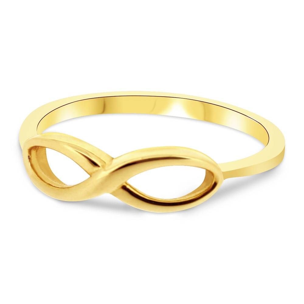 9ct Yellow Gold Infinity Symbol 'promise' Engagement Ring Gk345 With Engagement Rings With Infinity Symbol (View 13 of 15)