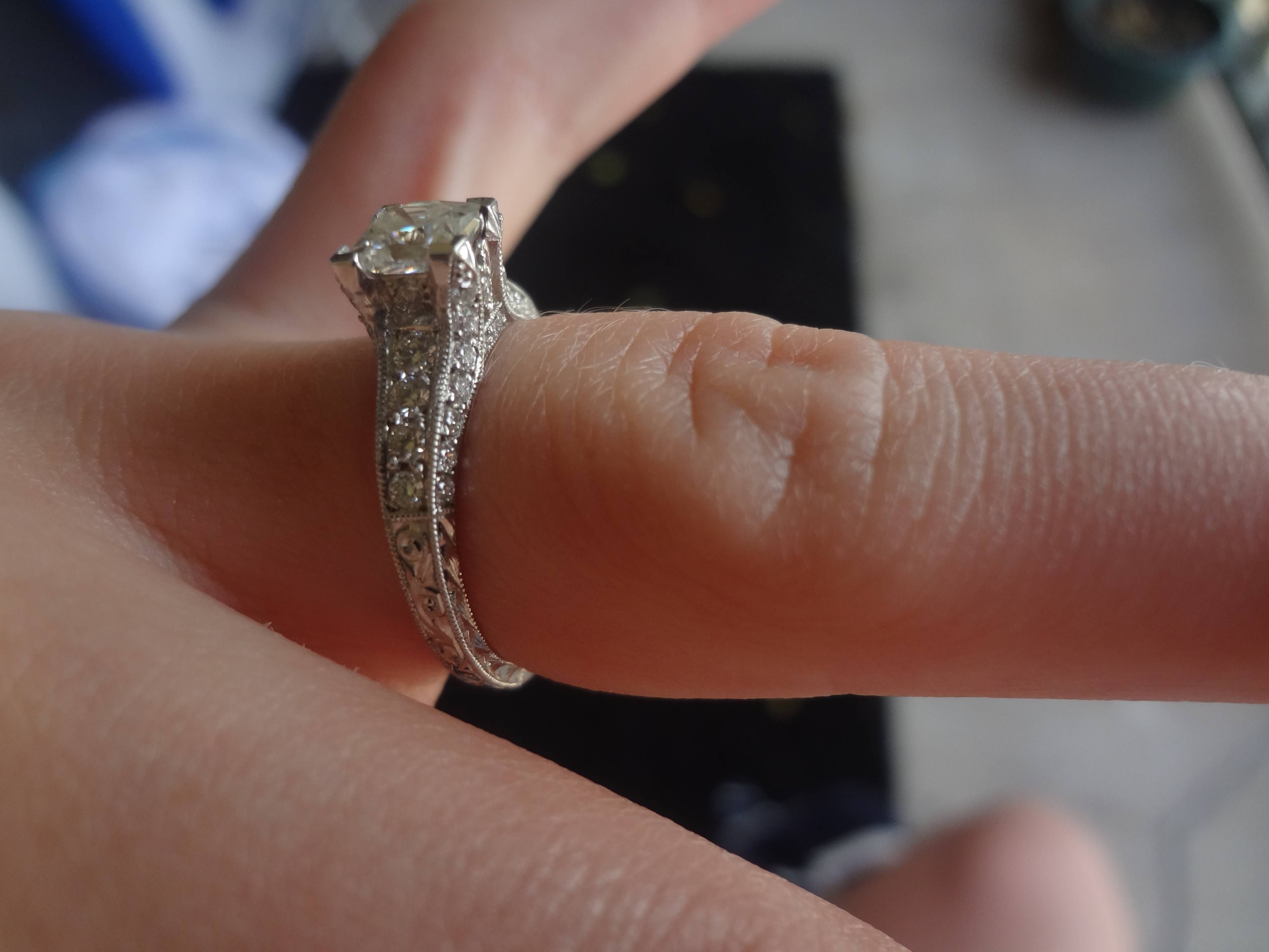 Adiamor Engagement Ring!! Post Your Pictures!!! – Weddingbee With Regard To Adiamor Engagement Rings (View 3 of 15)