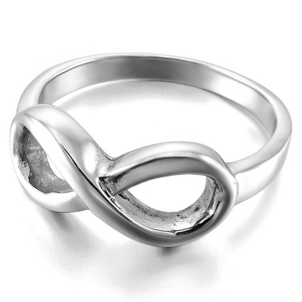 Aliexpress : Buy Stainless Steel Rings For Women Silver Male Intended For Infinity Symbol Engagement Rings (View 12 of 15)