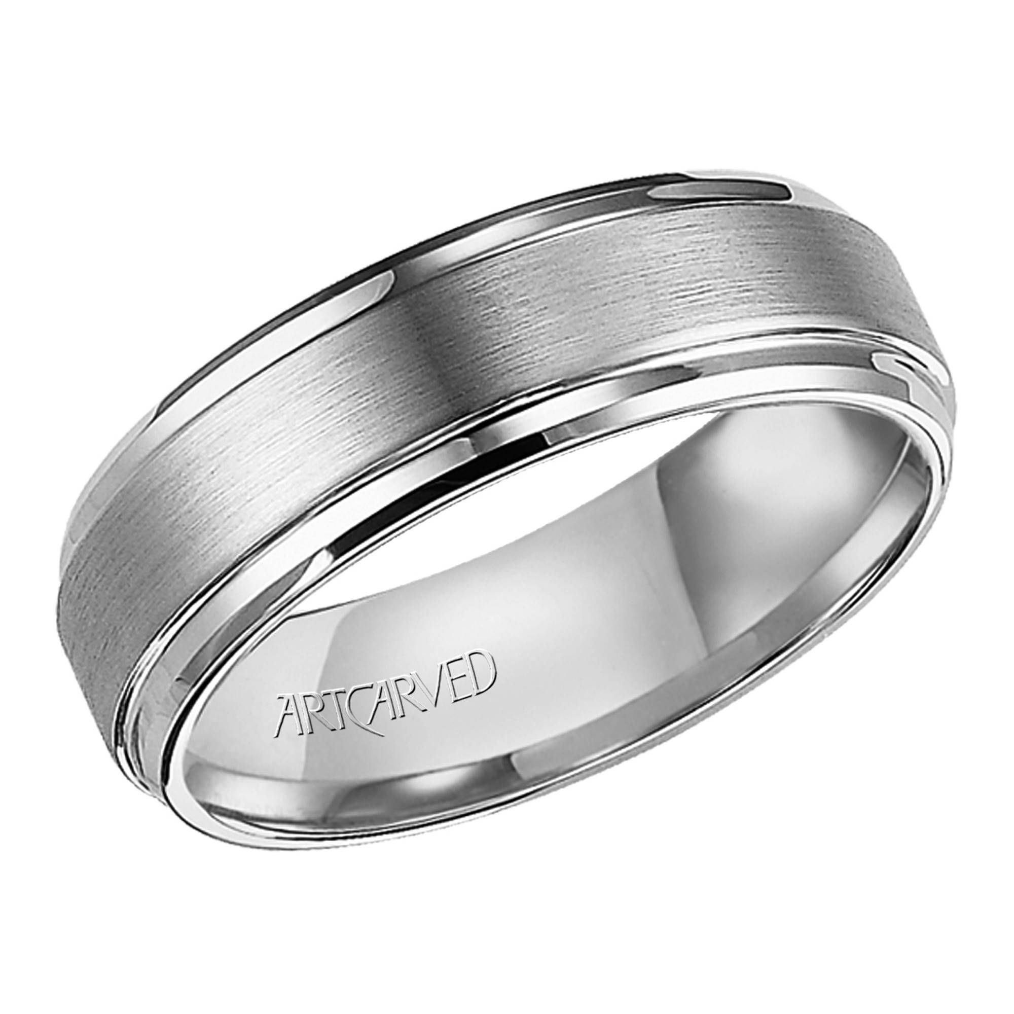 Artcarved Mens Exquisite Carved Wedding Band In Tungsten Carbide (7mm) Throughout 7mm Tungsten Wedding Bands (View 1 of 15)