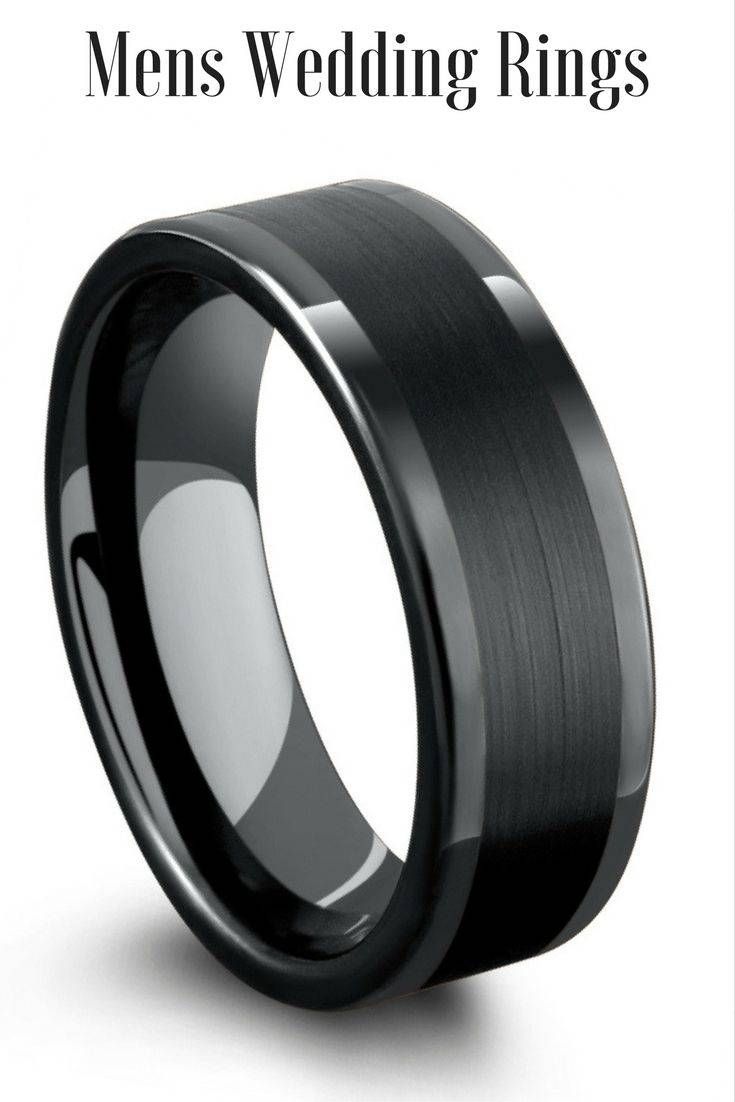 Best 25+ Black Wedding Bands Ideas Only On Pinterest | Men Wedding Intended For Black Wedding Bands (View 10 of 15)