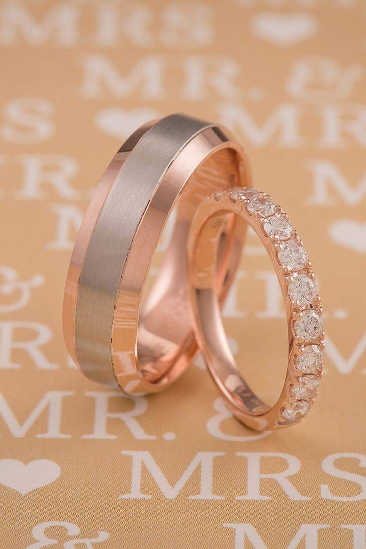 Best 25+ Rose Gold Bands Ideas On Pinterest | Wedding Ring, Gold Pertaining To Couple Rose Gold Wedding Bands (View 8 of 15)