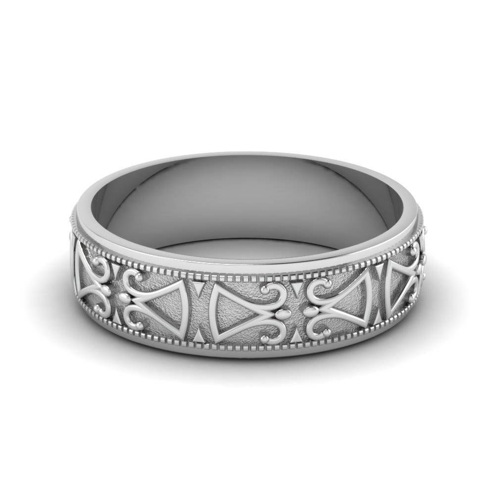 Best Unique Mens Wedding Bands Collection | Fascinating Diamonds Pertaining To Artistic Wedding Rings (View 8 of 15)