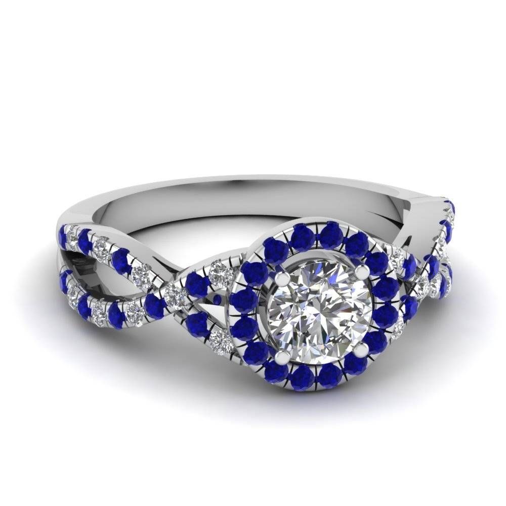 Blue Sapphire Engagement Rings | Fascinating Diamonds Inside Diamond And Sapphire Rings Engagement Rings (View 8 of 15)