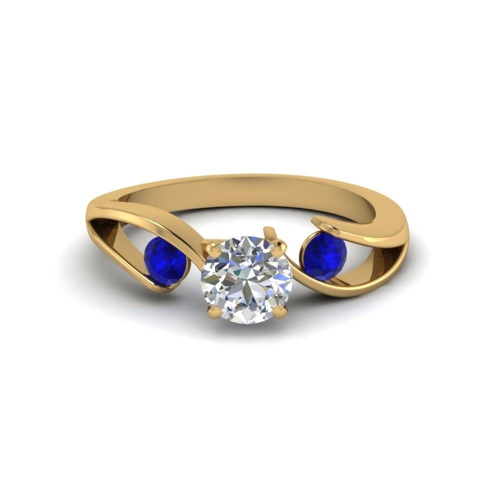 Blue Sapphire Engagement Rings | Fascinating Diamonds Pertaining To Diamond And Sapphire Rings Engagement Rings (View 14 of 15)
