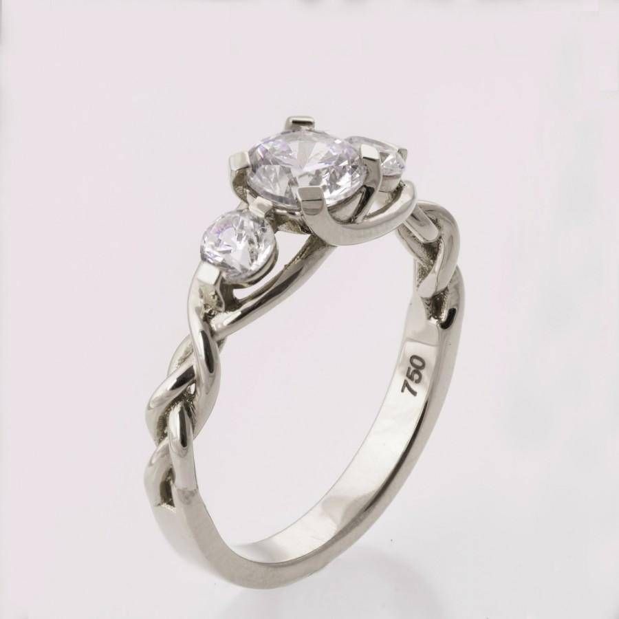 Braided Platinum Engagement Ring No (View 10 of 15)