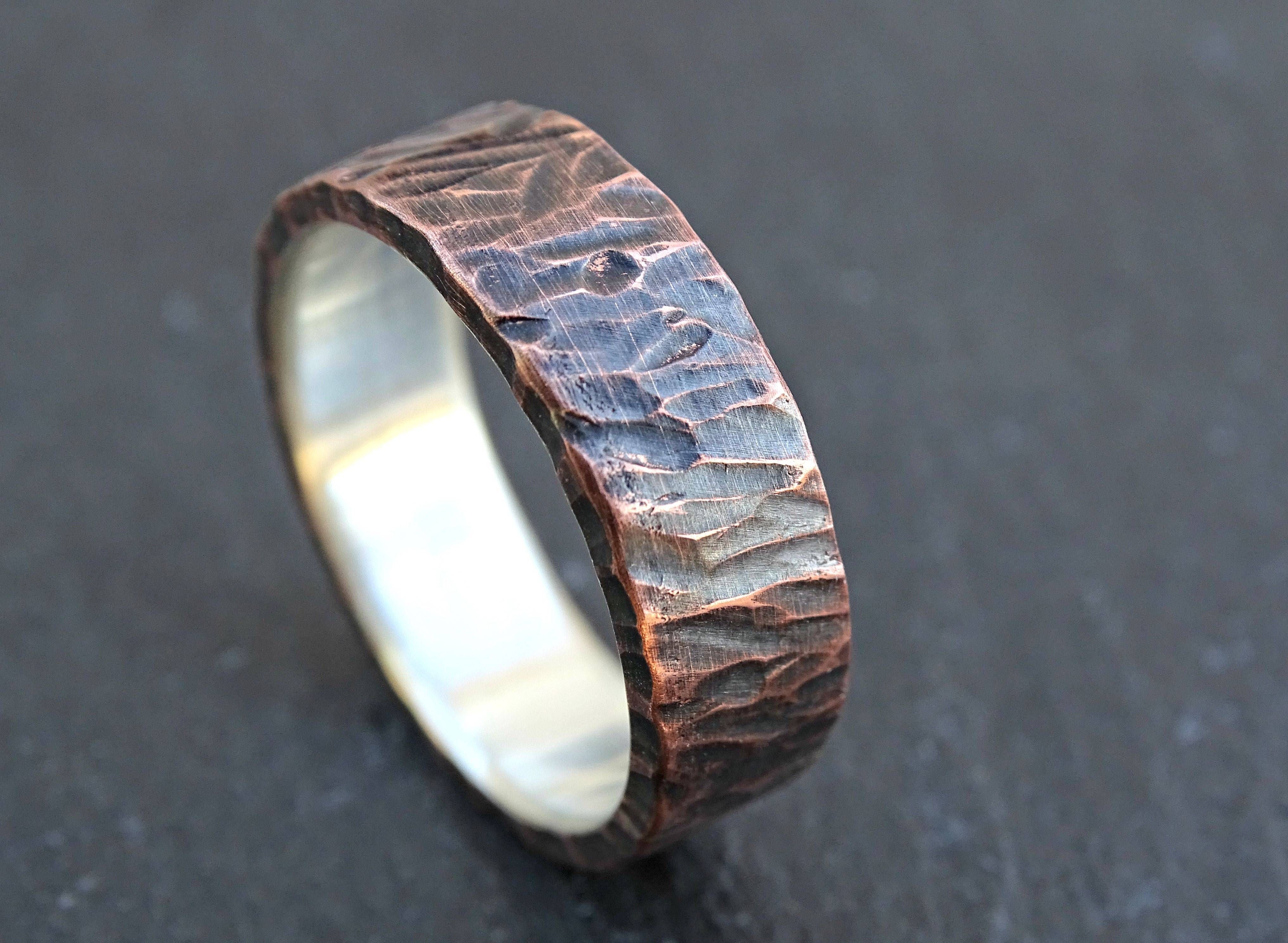 Buy A Custom Made Viking Wedding Band, Mens Promise Ring Or Unique With Viking Wedding Bands (View 1 of 15)