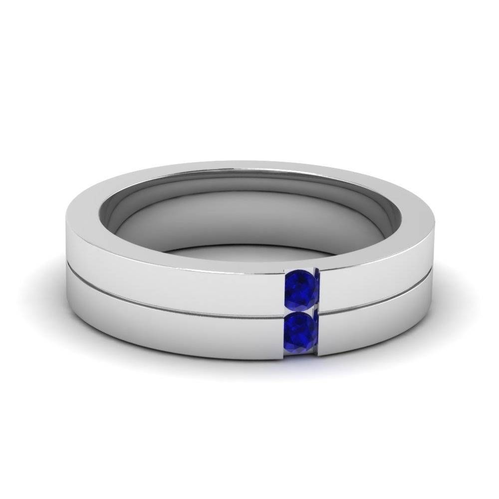 Featured Photo of 15 Best Men's Wedding Bands with Sapphires