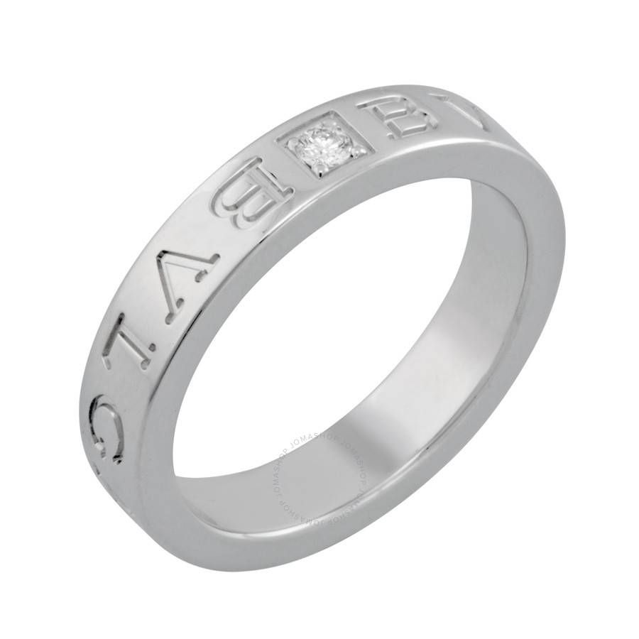 Bvlgari 18kt White Gold Diamond Set Ring 339987 – Bvlgari – Ladies Throughout Bvlgari Men Wedding Bands (View 15 of 15)