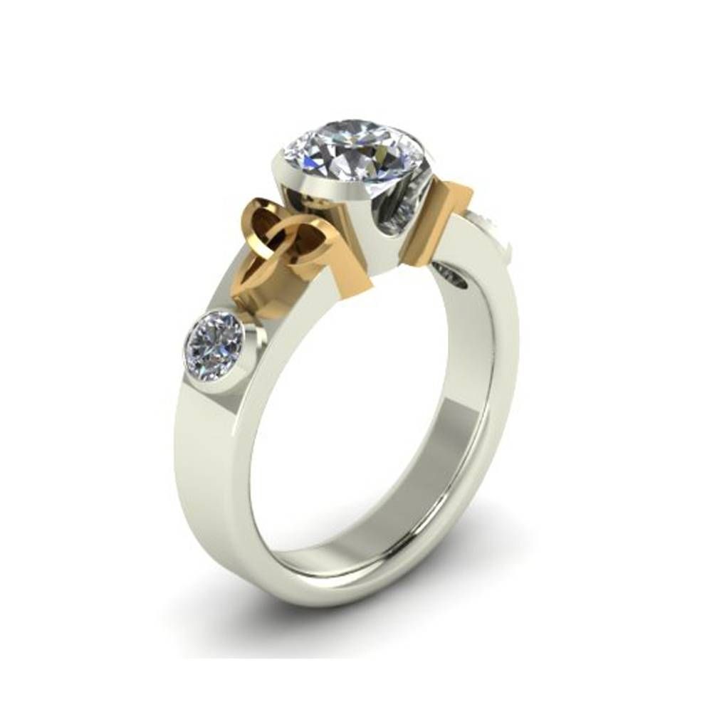 Celtic Trinity Knot Custom Engagement Ring – The Goldsmiths Ltd (View 7 of 15)