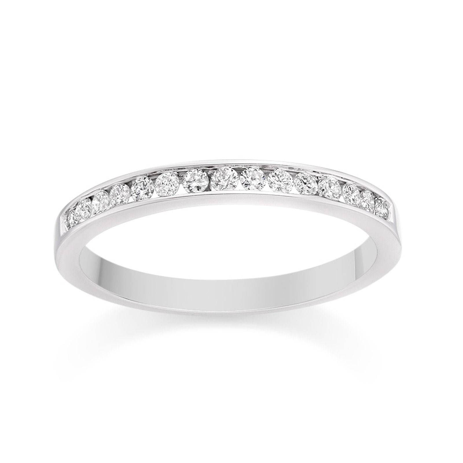 Channel Set Diamond Wedding Ring In Platinum Wedding Dress From Pertaining To Wedding Rings With Platinum Diamond (View 13 of 15)