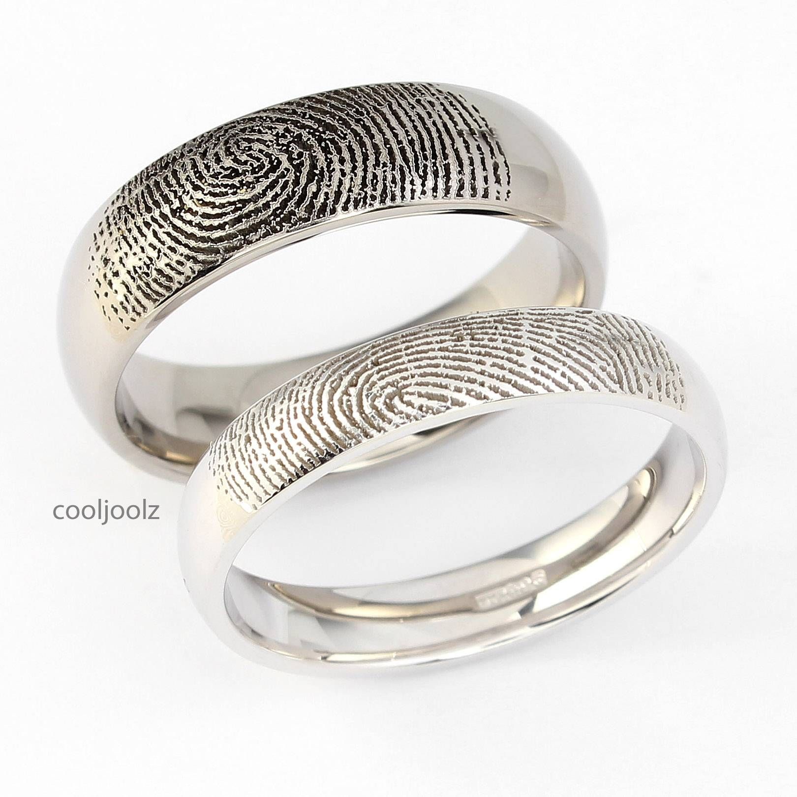 Cooljoolz | Wedding Rings Leedswedding Rings Bradford | Engagement With Regard To Wedding Rings With Fingerprint (View 9 of 15)