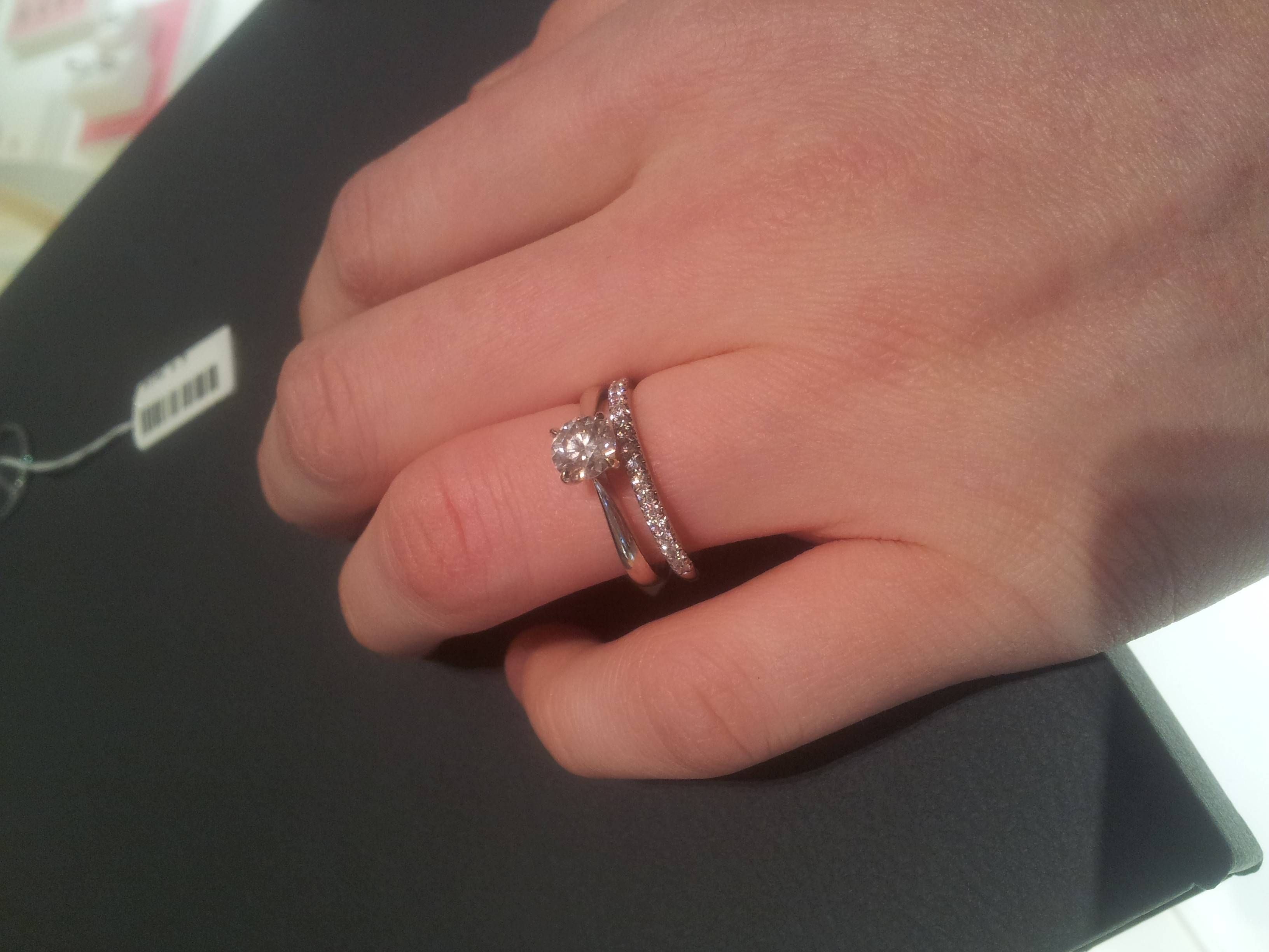 Custom Wedding Band To Fit Engagement Ring Elegant Tiffany Soleste Intended For Custom Wedding Band To Fit Engagement Rings (View 8 of 15)
