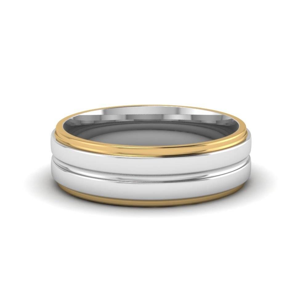Customize Two Tone Engagement Rings Or Mens Wedding Bands Online Inside Two Tone Wedding Bands For Him (View 8 of 15)