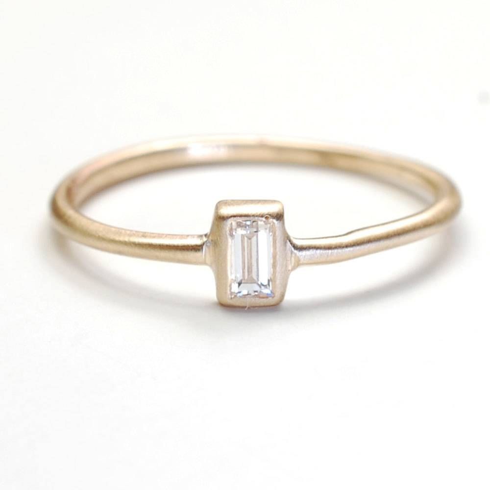 Diamond Ring Engagement Ring Baguette Diamond Ring Diamond Throughout Baguette Diamond Wedding Rings (View 4 of 15)
