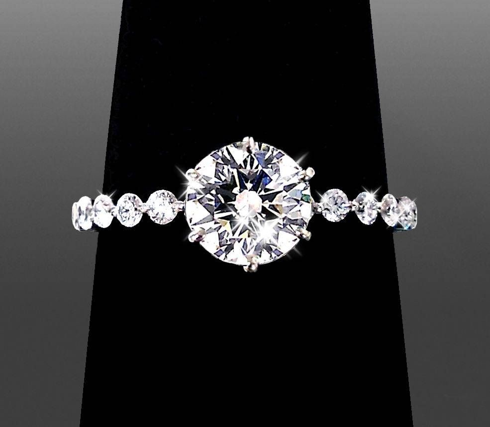 Diamond Rings | Select The Perfect Diamond | Vnj With Custom Engagement Rings (View 1 of 15)