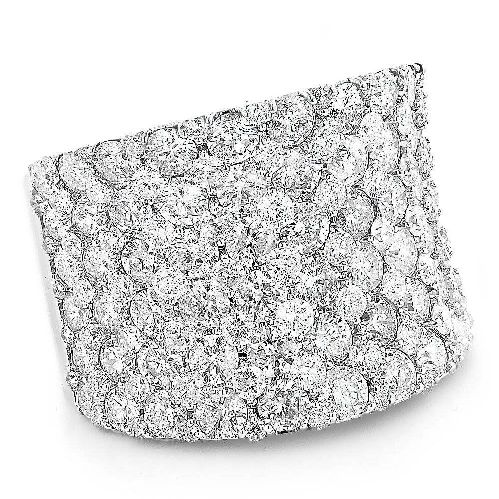 Diamond Wedding Bands: 8 Carat Ladies Pave Diamonds Ring 14k Gold For Unusual Diamond Wedding Bands (View 11 of 15)