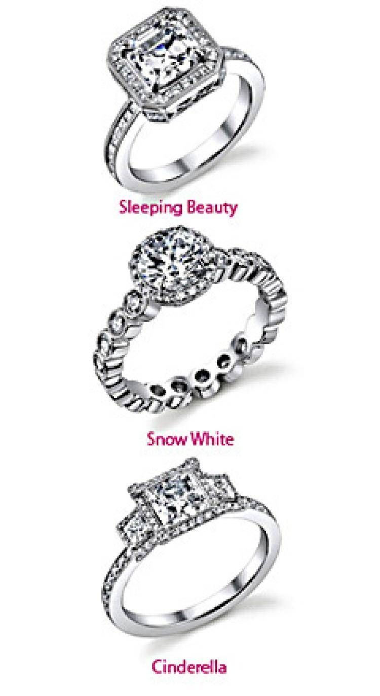 Disney Adds Princess Themed Rings To Wedding Line – Ny Daily News With Disney Themed Engagement Rings (View 7 of 15)
