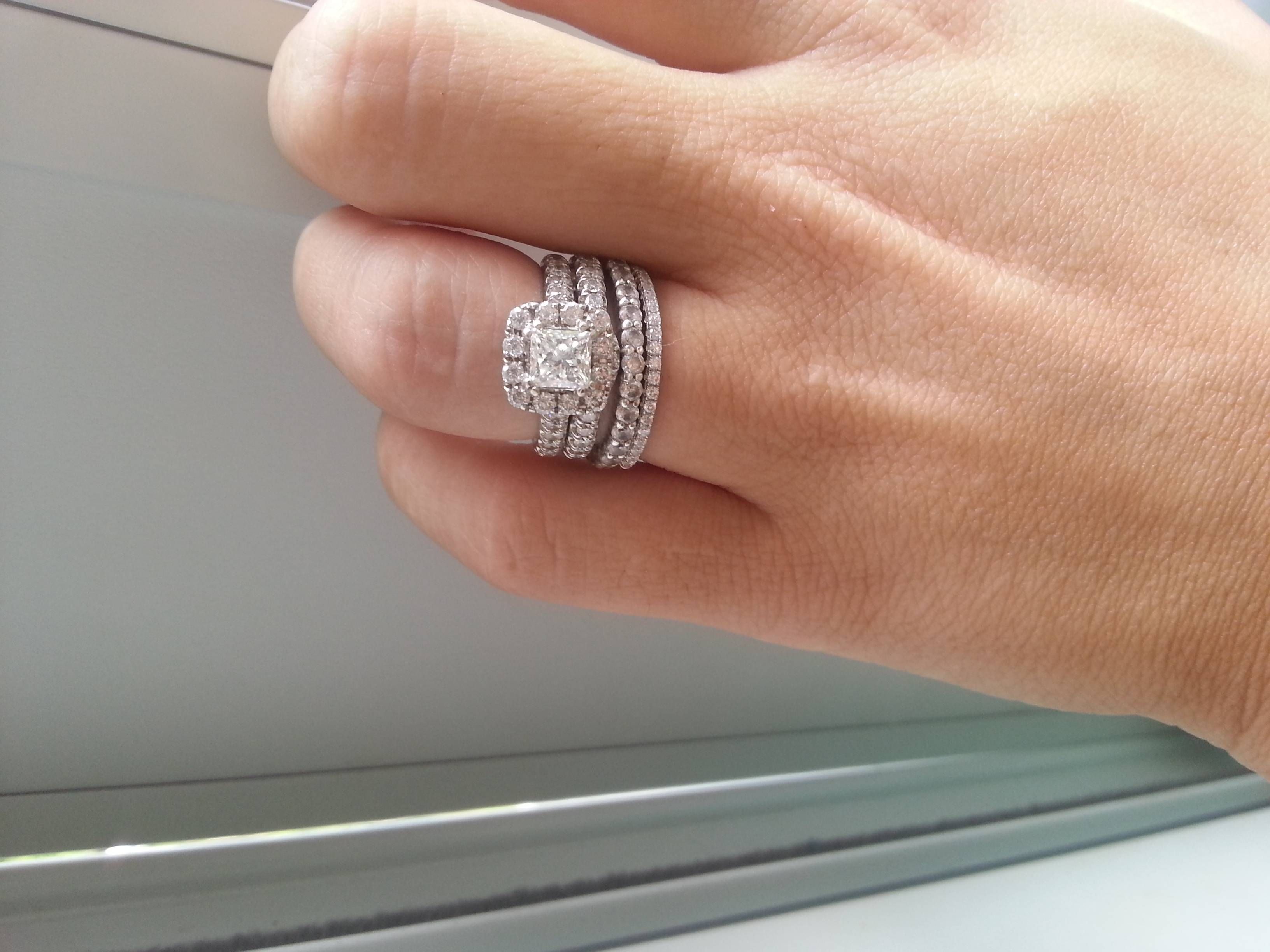 Does Anyone Wear Multiple Wedding Bands? Show Me!! – Weddingbee Inside Multiple Wedding Bands (View 12 of 15)
