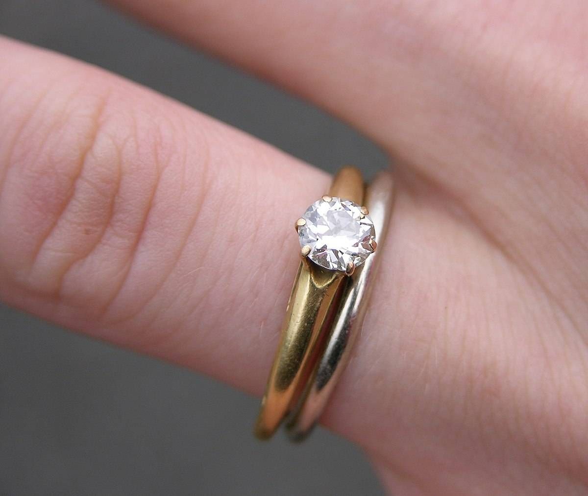 Engagement Ring – Wikipedia With Regard To Wedding Band And Engagement Rings (View 1 of 15)