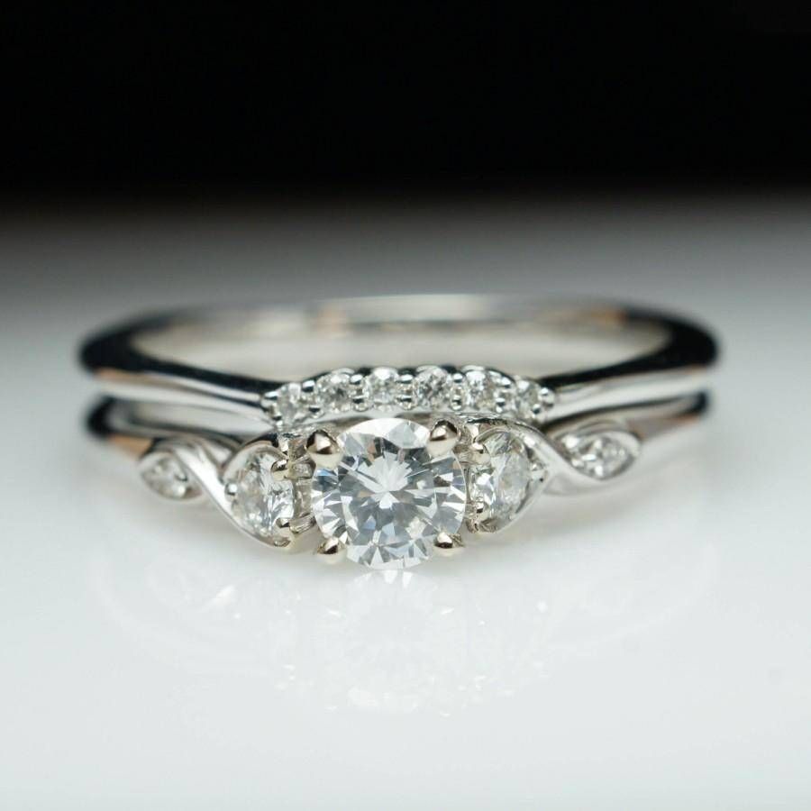 Engagement Rings And Wedding Band Sets – 2017 Wedding Ideas Inside Interlocking Wedding Band And Engagement Rings (View 13 of 15)