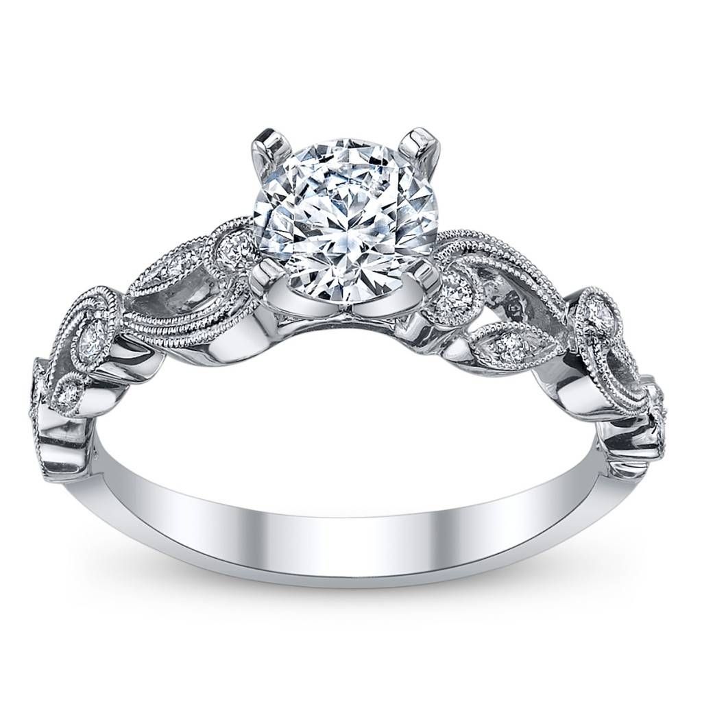 Engagement Rings Antique Setting | Wedding, Promise, Diamond Regarding Vintage Wedding Rings Settings (View 7 of 15)