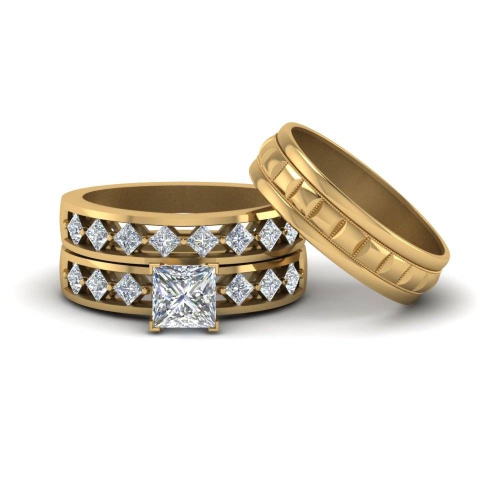 Engagement Rings – Bridal & Trio Wedding Ring Sets | Fascinating Pertaining To Trio Engagement Ring Sets (View 14 of 15)