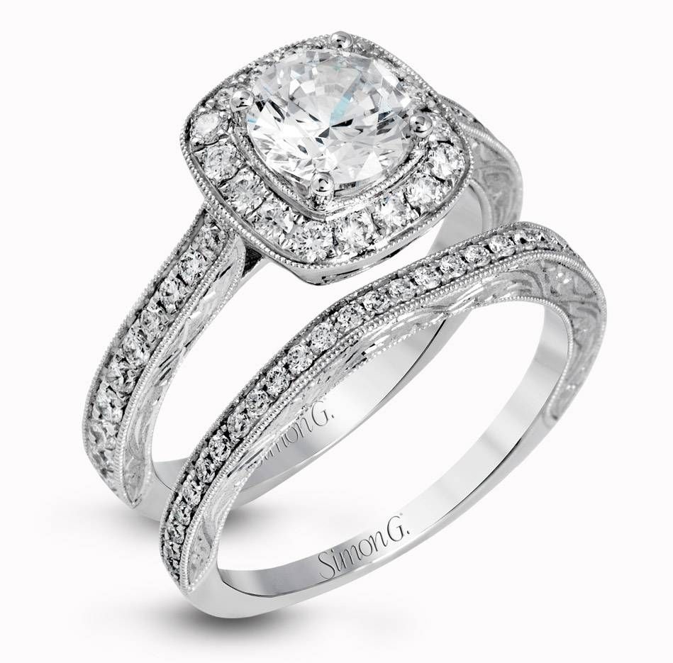 Engagement Rings & Sets | Simon G Jewelry Throughout Engagement Rings And Wedding Band Set (View 3 of 15)