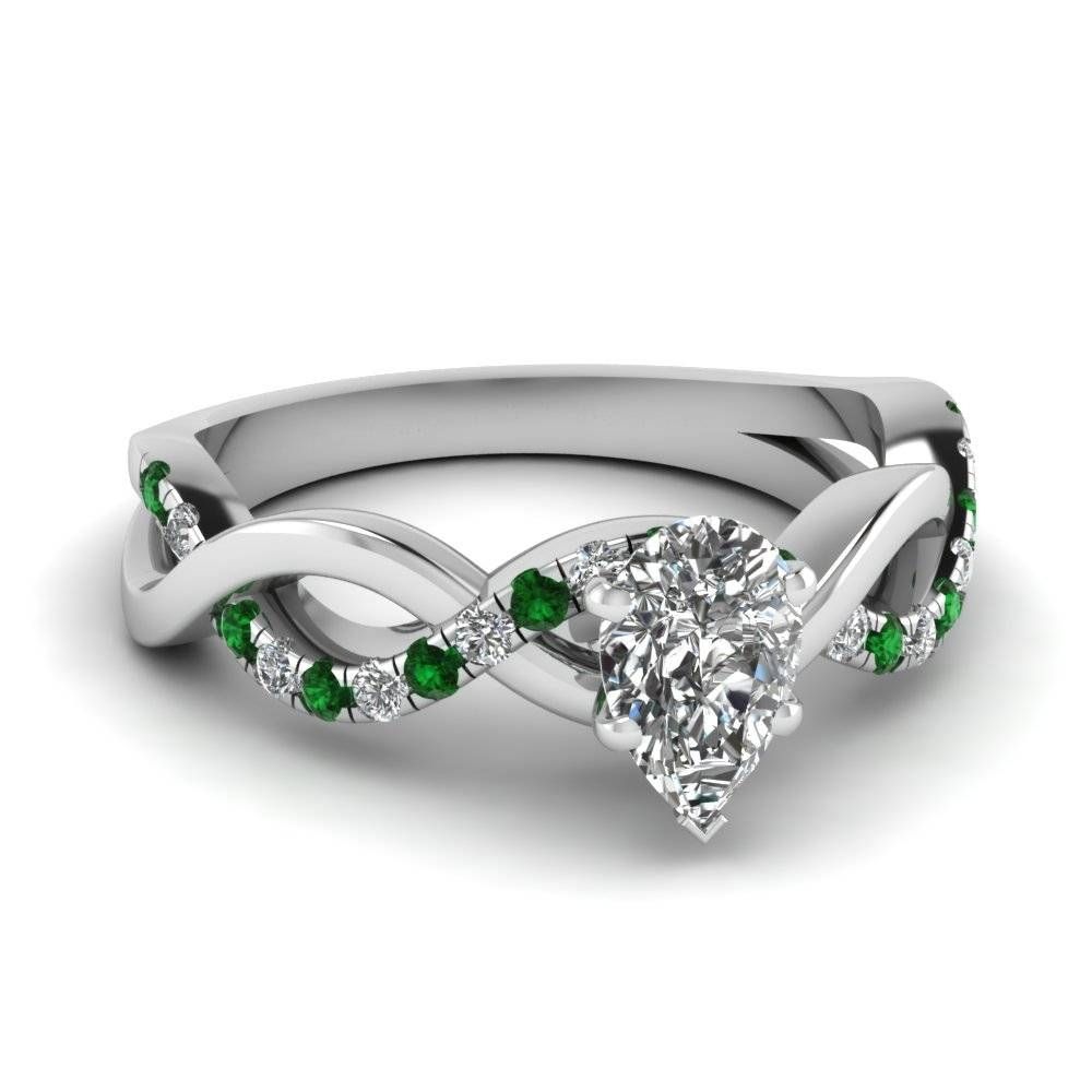 Find Our Emerald Engagement Rings | Fascinating Diamonds In Emerald Wedding Rings (View 5 of 15)