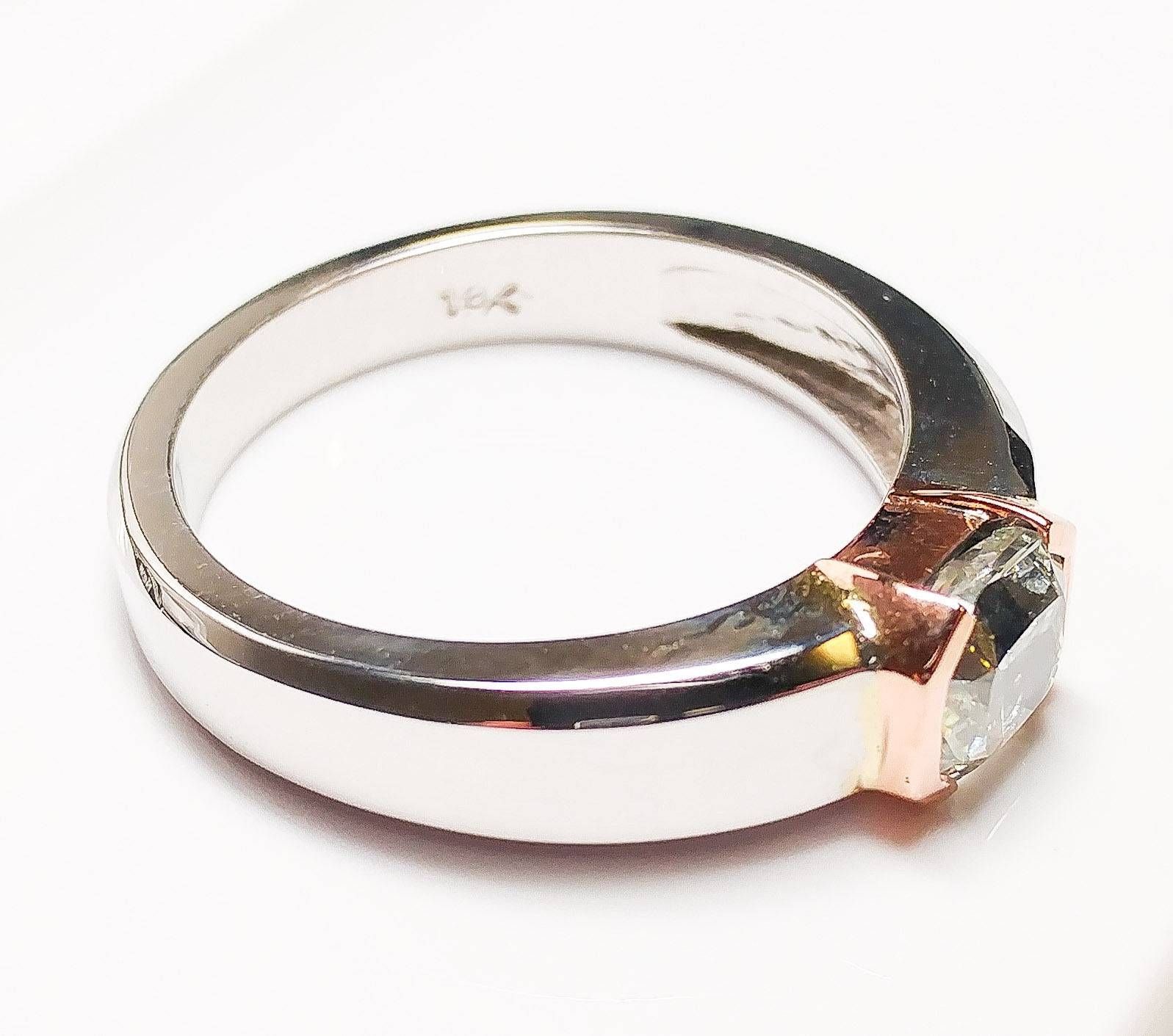 Green Diamond – Men's Unisex Ring  (View 8 of 15)