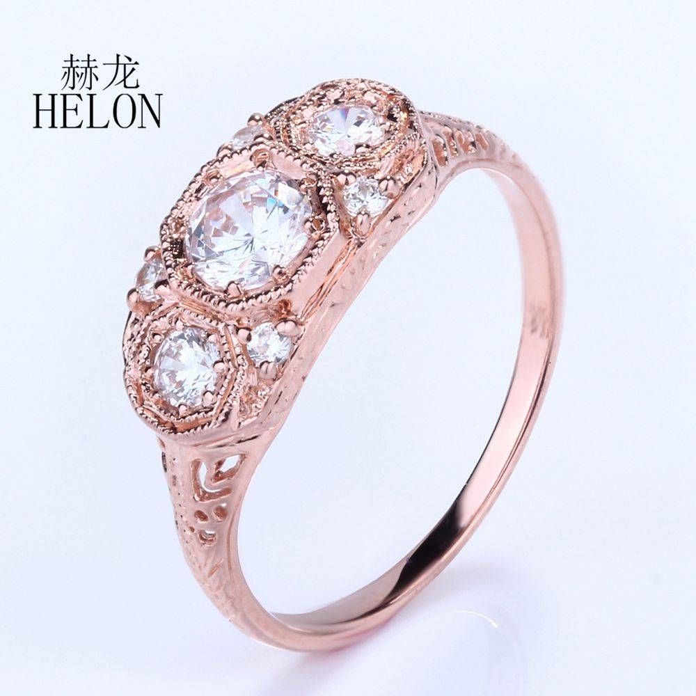 High Quality 10k Gold Cubic Zirconia Rings Promotion Shop For High Throughout 10k Gold Cubic Zirconia Engagement Rings (View 11 of 15)