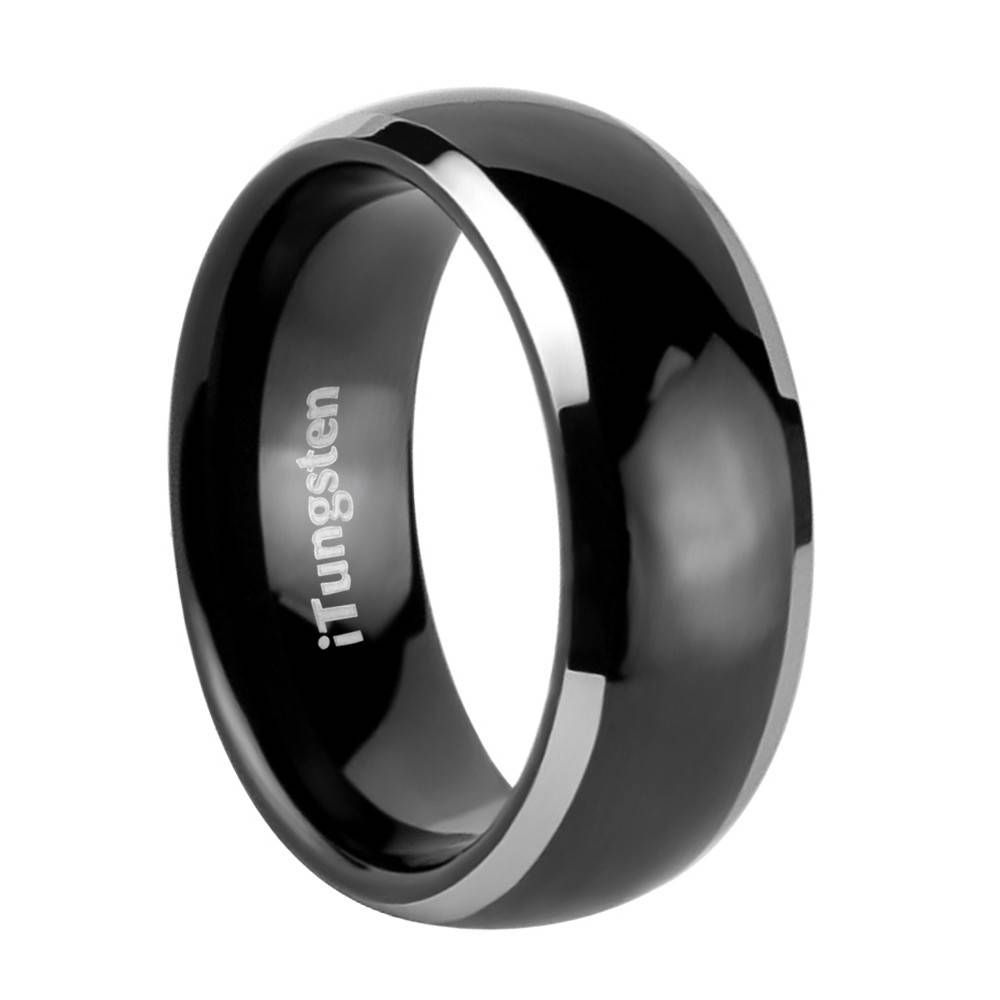 Hypnos Black Tungsten Wedding Bandzilo Rings For Tungsten Wedding Bands (View 10 of 15)
