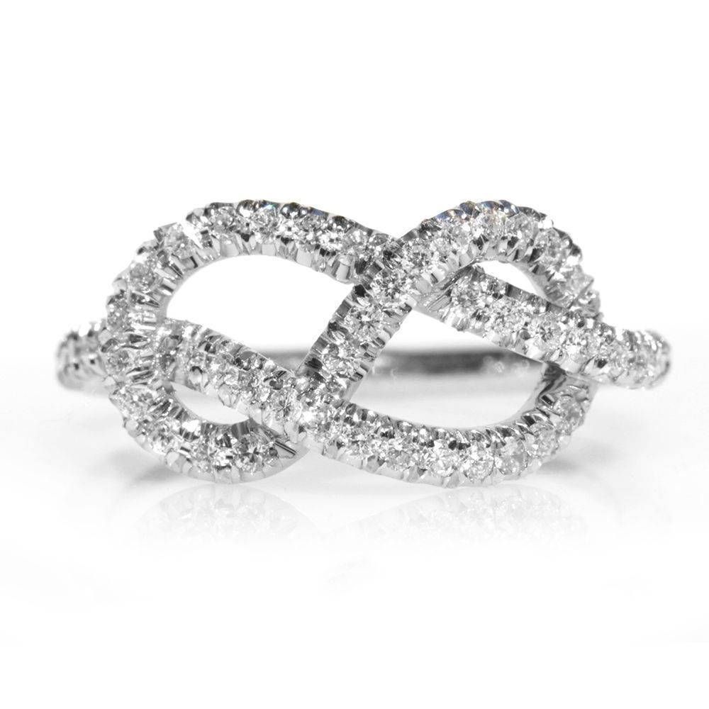 Infinity Engagement Ring The Original 14k/18k Gold Ring For Infinity Knot Engagement Rings (View 3 of 15)