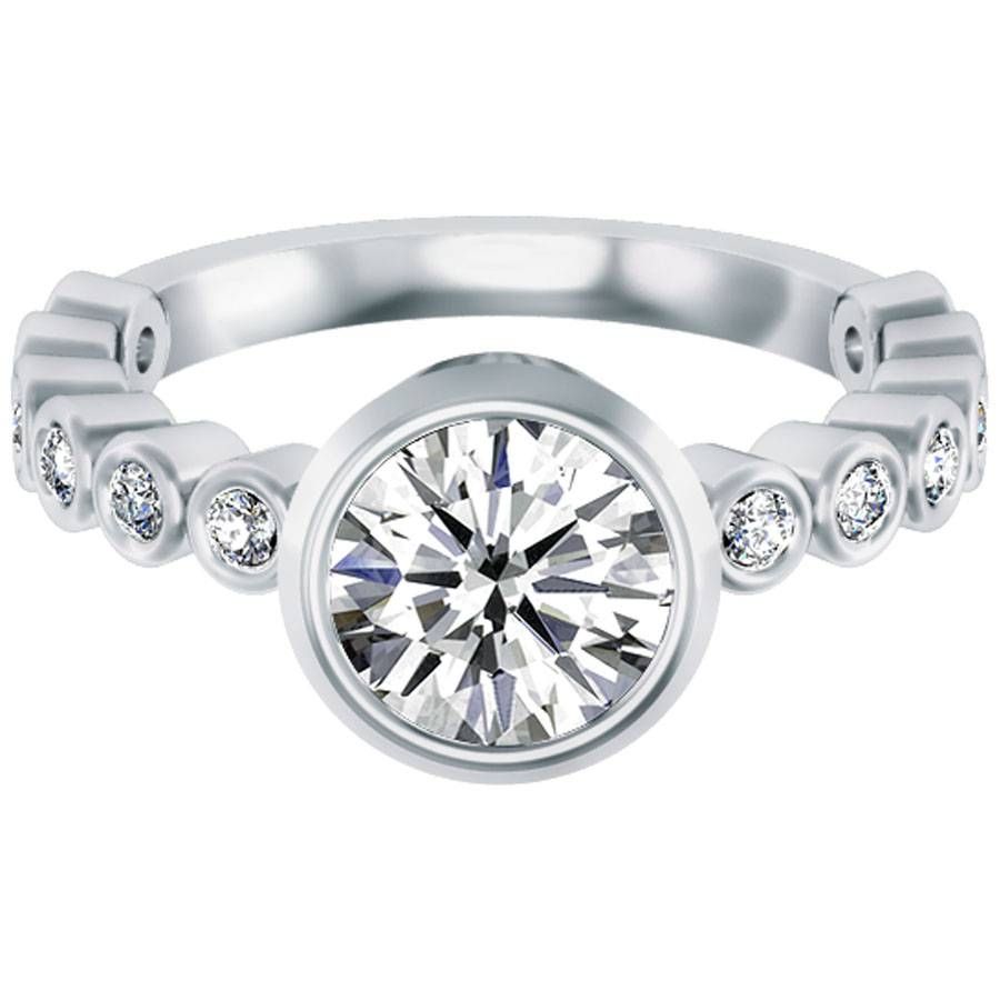 Inset Diamond Rings | Wedding, Promise, Diamond, Engagement Rings For Inset Engagement Rings (View 2 of 15)