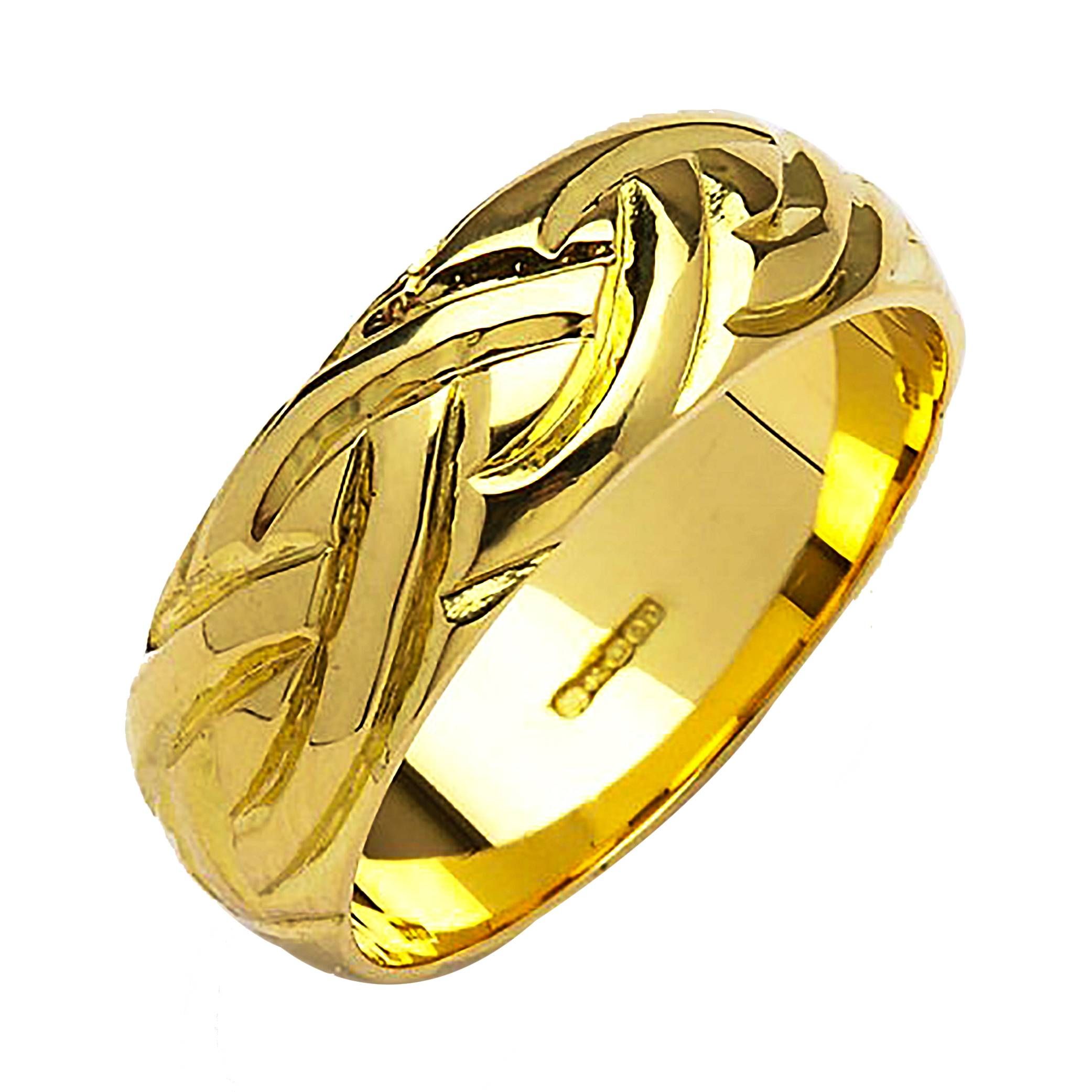 Irish Gold Wedding Ring – Livia – 18k Gold In 18k Gold Wedding Rings (Photo 6 of 15)