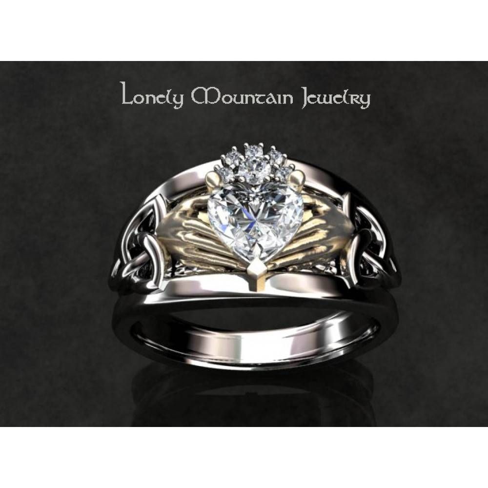 Irish Wedding Ring Custom Setting (without Center) In Irish Diamond Engagement Rings (View 10 of 15)