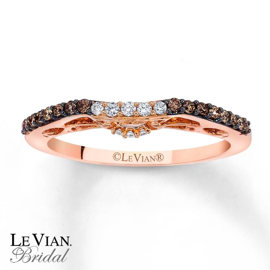 Kay – Levian Chocolate Diamonds 1/5 Ct Tw Wedding Band 14k Gold Within Chocolate Diamond Wedding Bands (View 8 of 15)