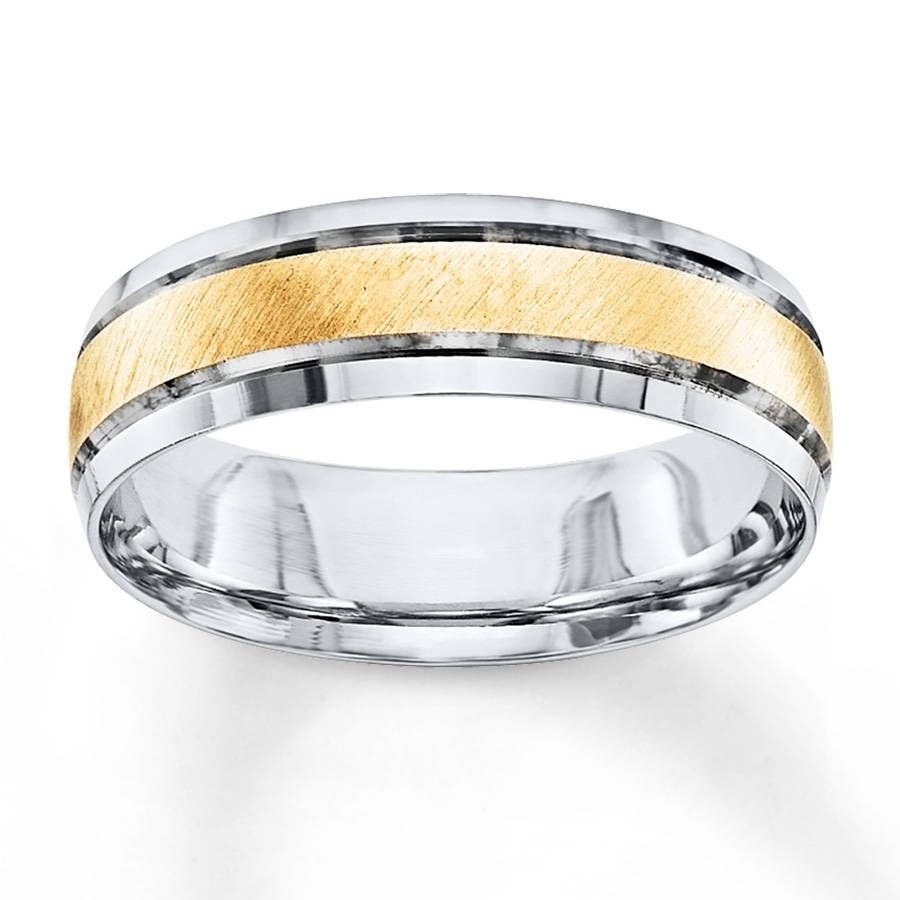Kay – Wedding Band 10k Two Tone Gold 6mm Within Jared Jewelers Men&#039;s Wedding Bands (View 9 of 15)