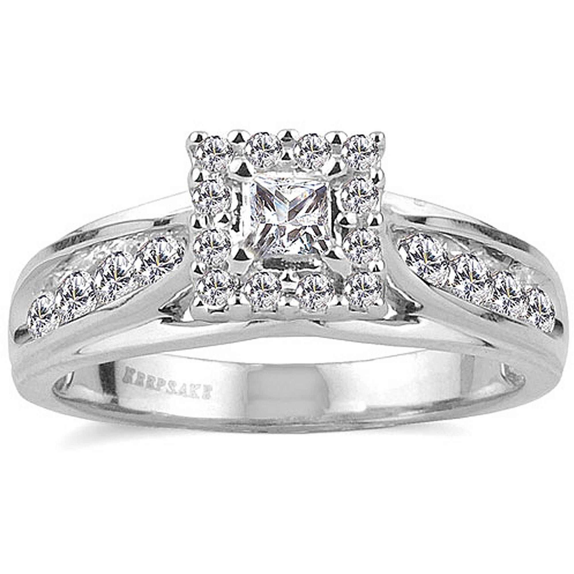 Keepsake Melody 1/2 Carat T.w. Certified Diamond 10kt White Gold With Walmart Mens Engagement Rings (Photo 9 of 15)