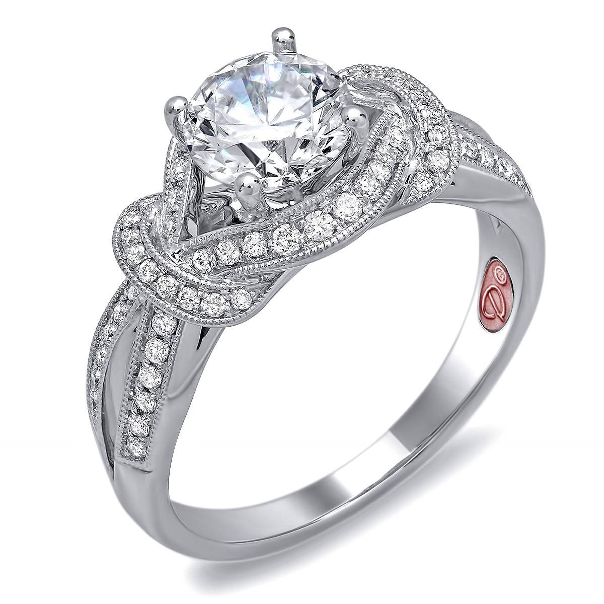 Knot Diamond Bridal Ring | Demarco Bridal Jewelry Official Blog For Engagement Rings Knot (View 6 of 15)