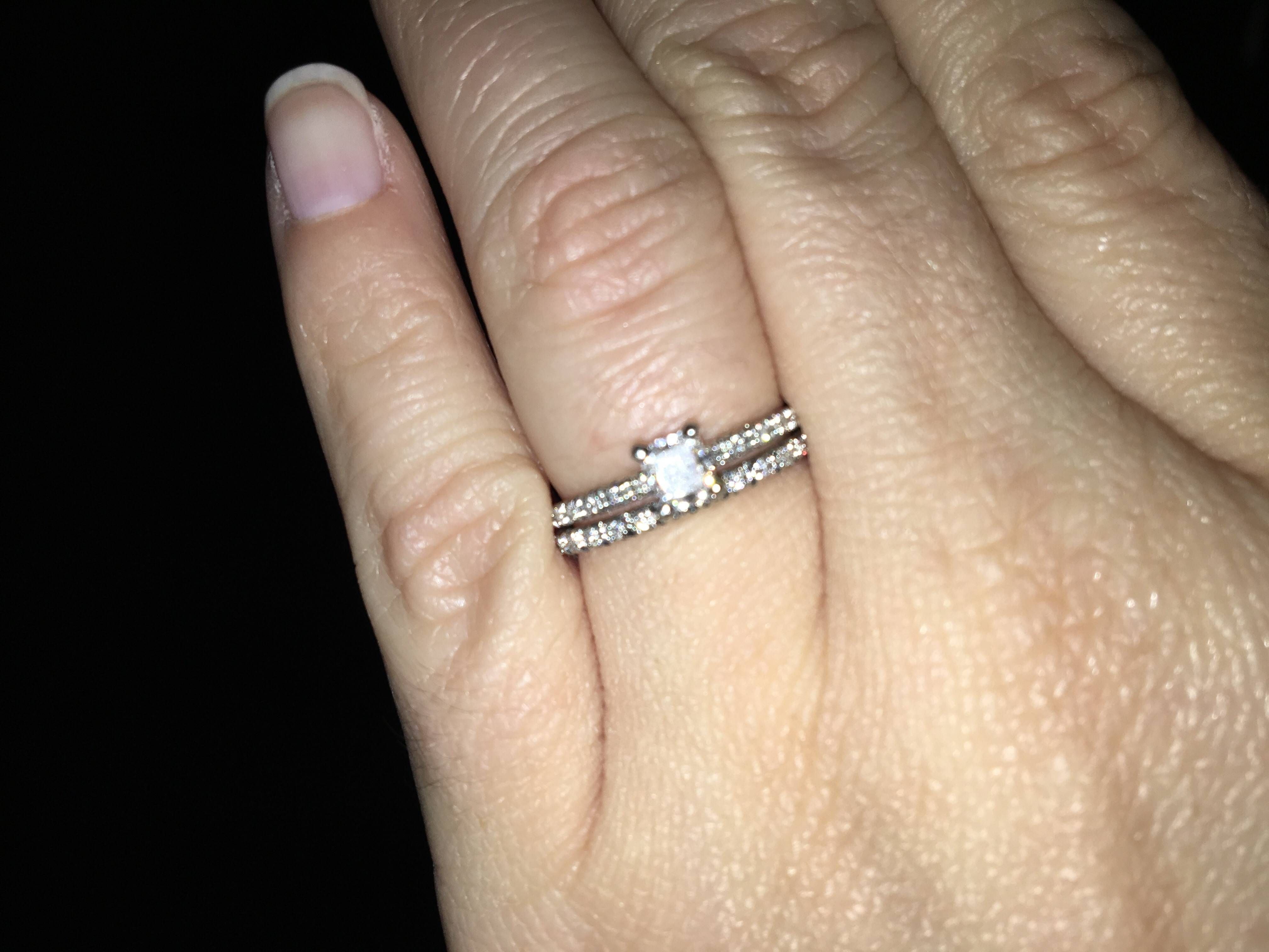 Lets See Your James Allen Rings! – Weddingbee Throughout French Pave Wedding Bands (View 6 of 15)