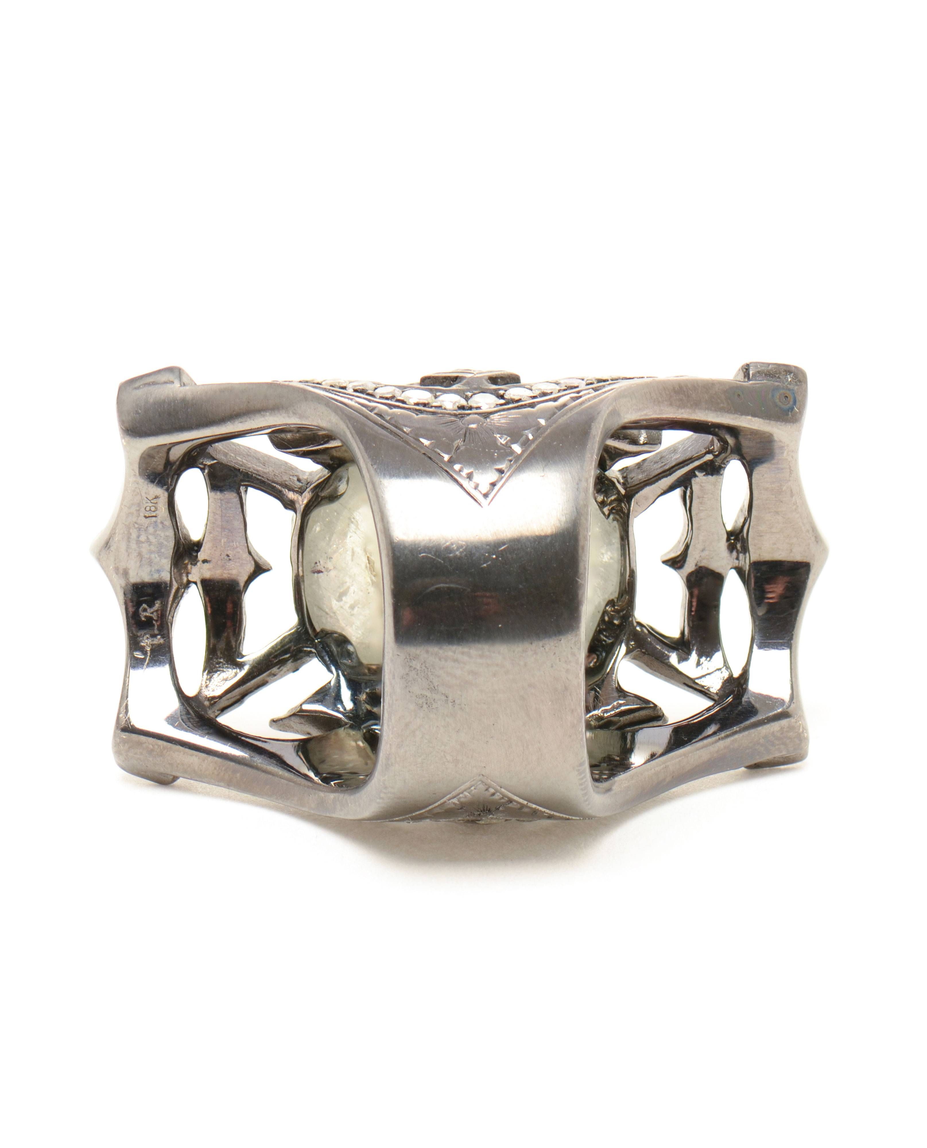 Loree Rodkin Medieval Diamond And Sapphire Ring In Gray | Lyst With Medieval Engagement Rings (View 9 of 15)