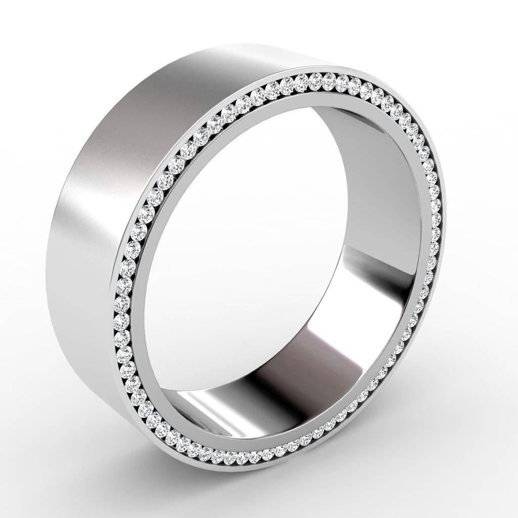 Mens Wedding Band Rings | Wedding, Promise, Diamond, Engagement Intended For Platinum Diamond Mens Wedding Rings (View 3 of 15)