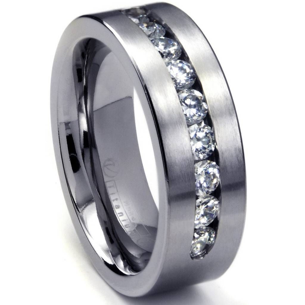 Mens White Gold Rings | Wedding, Promise, Diamond, Engagement For White Gold Wedding Rings For Men (View 11 of 15)